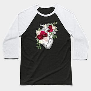 Floral heart Baseball T-Shirt